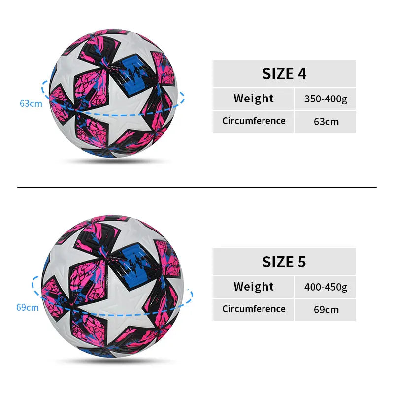 Standard Soccer Ball Professional Outdoors Sports Match Balls Training