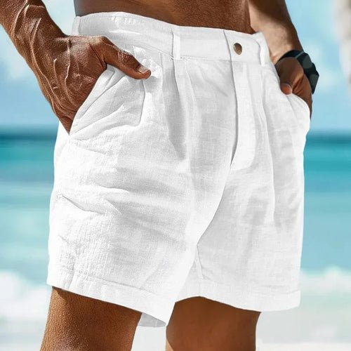 Beach Holiday Linen-cotton beach shorts